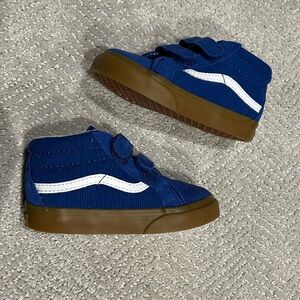 NWT toddler blue corduroy vans